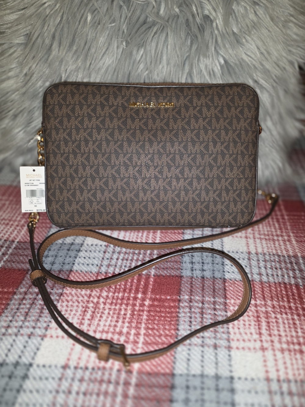 Michael Kors Brown Signature PVC Crossbody